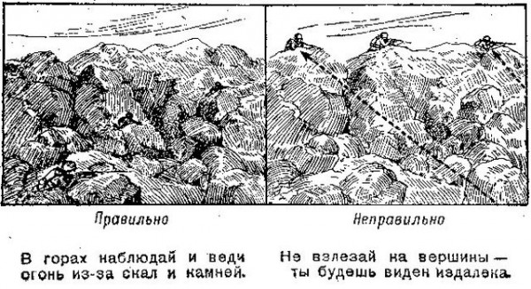 Памятка разведчику по маскировке