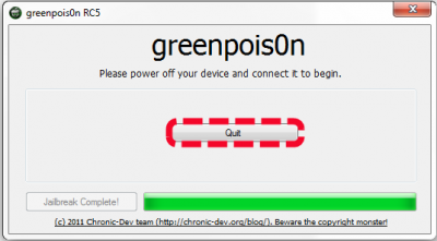 GreenPois0n, Jailbreak для iPhone 4, 3Gs, iPad