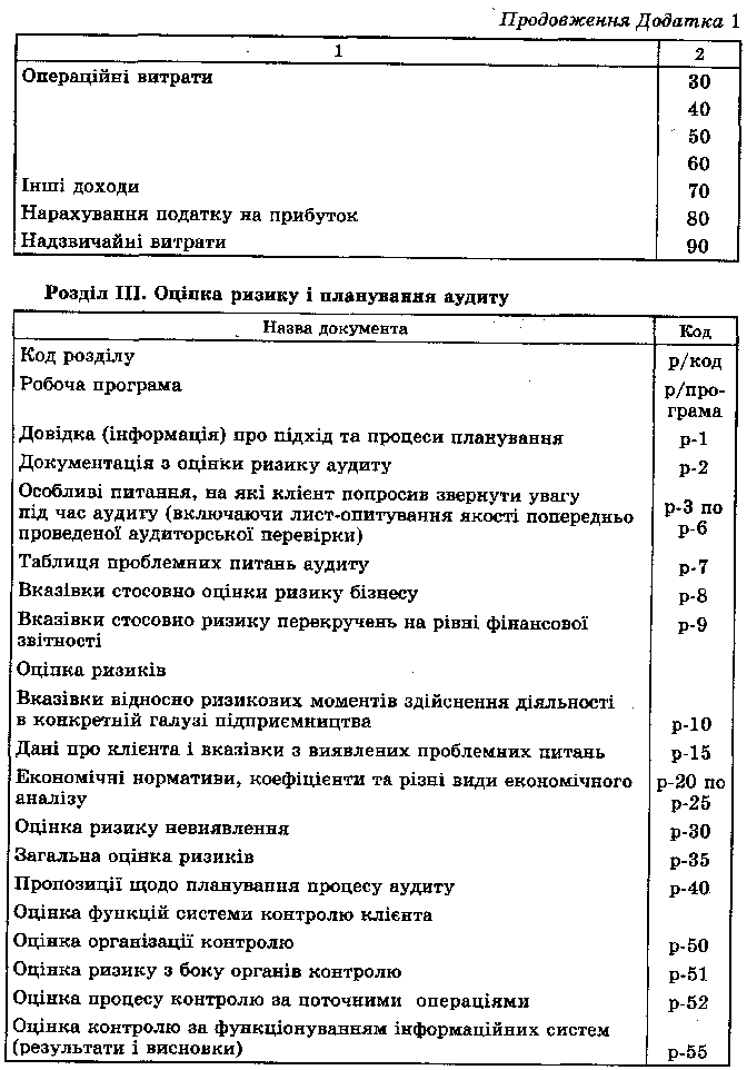 Оцінка ризику і планування аудиту