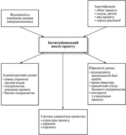  Складові інституціонального аналізу проекту