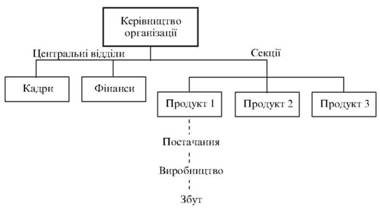 Секційна організація з центральними відділами