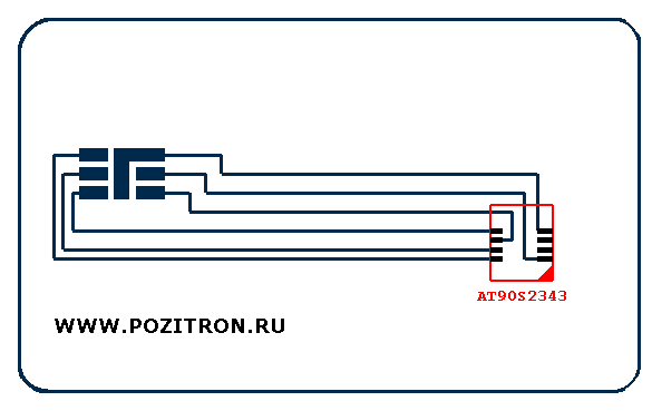 Схема включения чипа на карточку (4Kb)