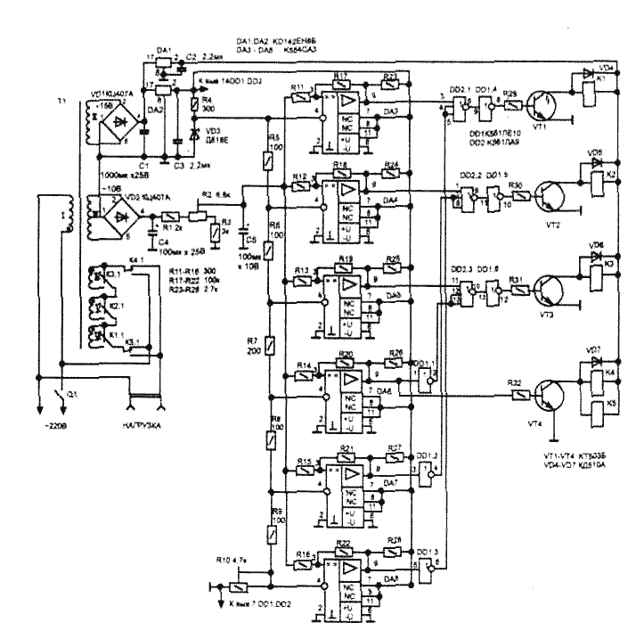 Схема стабилизатора сетевого напряжения на 3кВт