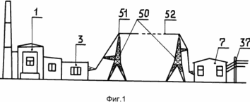 общий вид однопроводной системы передачи электроэнергии